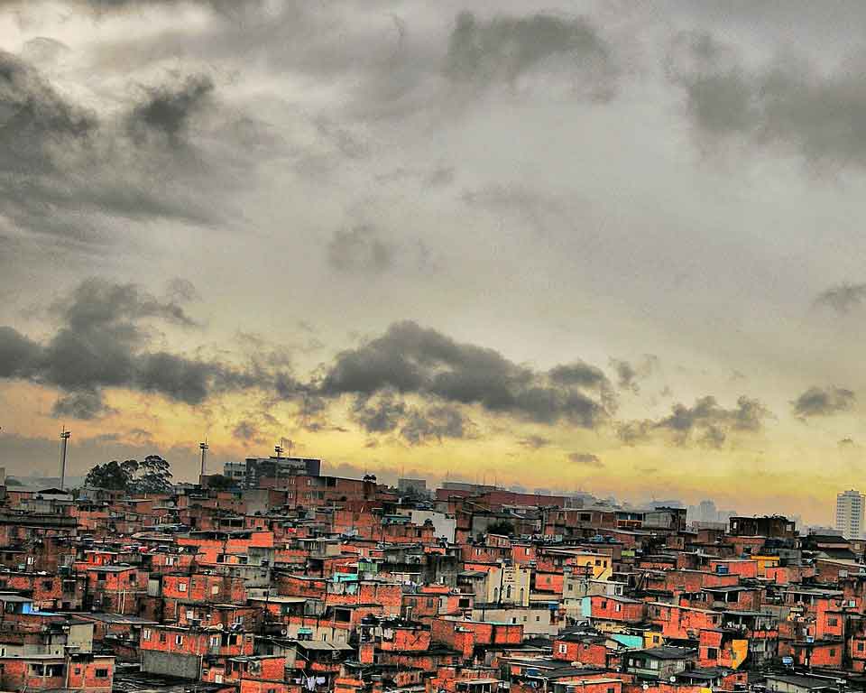Poor homes in Sao Paulo