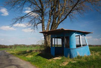 Vintage bus stop