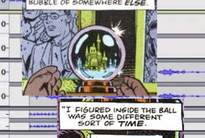 Snow globe, excerpt from Watchmen